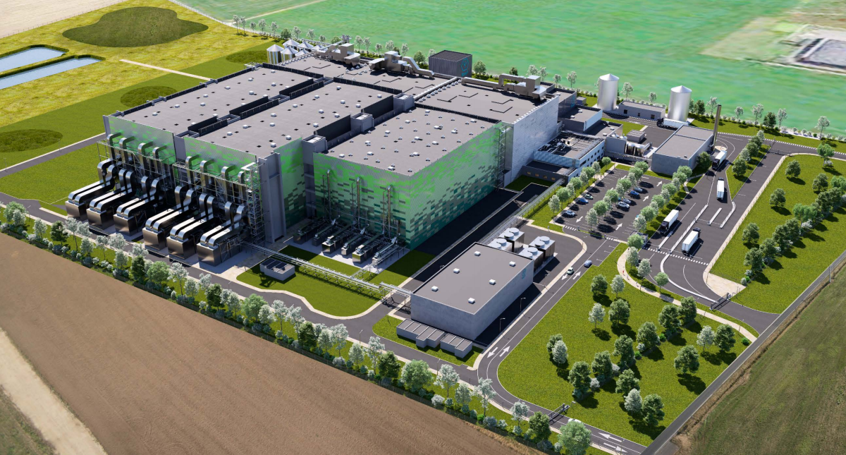 3D view of the CBE JU-funded FARMYNG biorefinery in Amiens, France