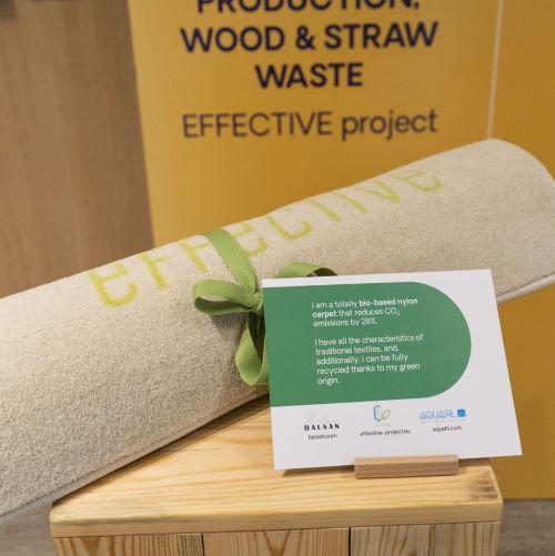 EFFECTIVE carpet made from sugar, wood & straw waste