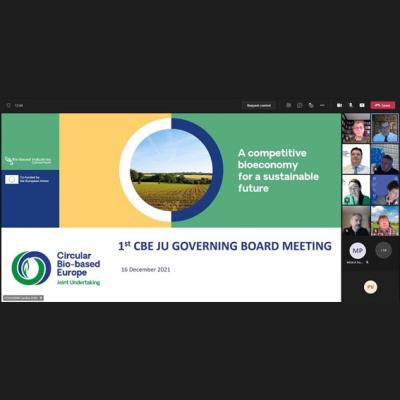 CBE JU first Governing Board meeting on an online platform