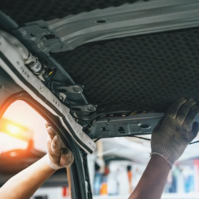 Car insulation material process