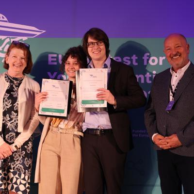 EUCYS winners 2024 Jaša Krevh and Julija Skrt