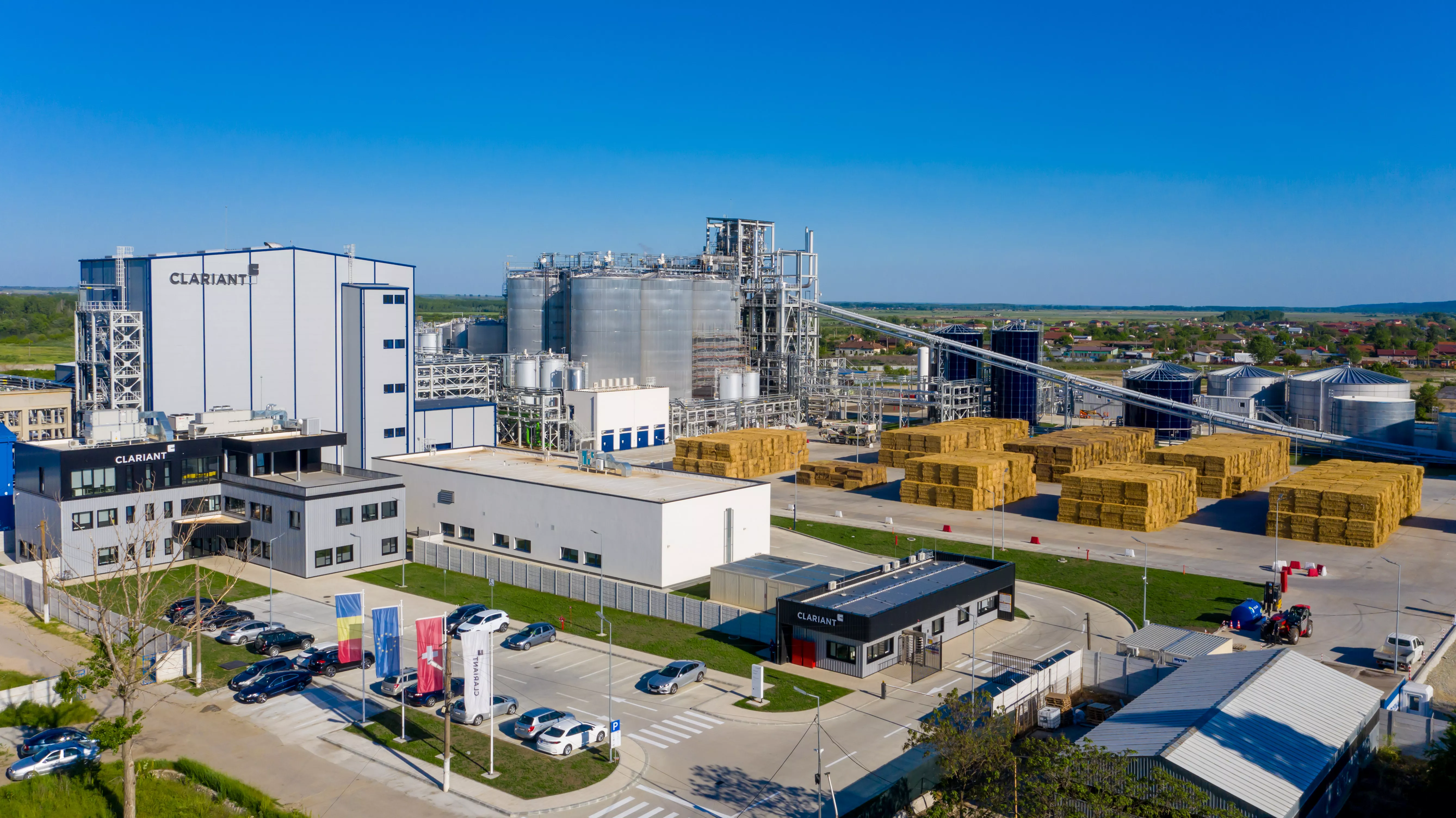 CBE JU-funded LIGNOFLAG flagship biorefinery in Podari, Romania. © Clariant