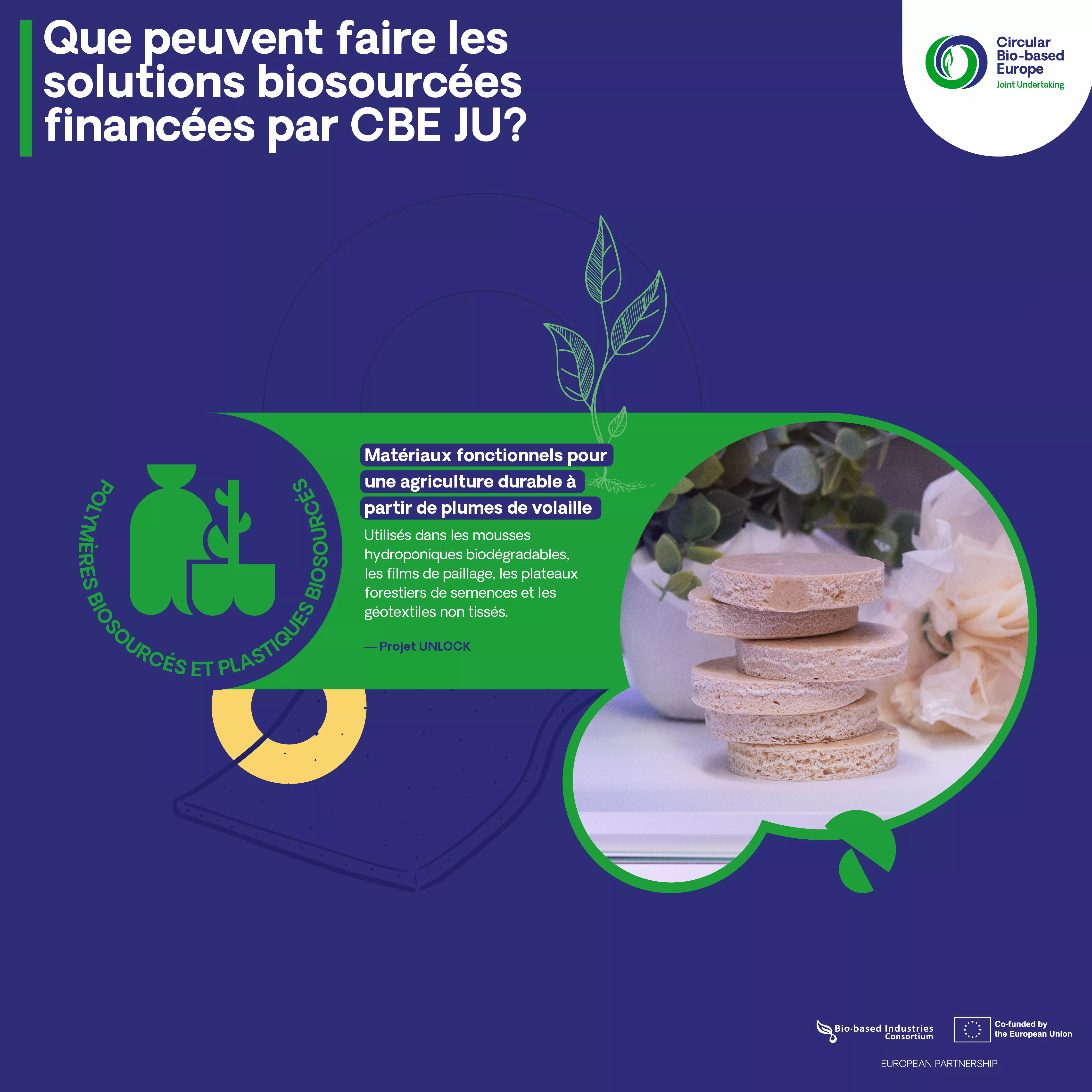 Que peuvent faire les solutions biosourcées financées par CBE JU? 8