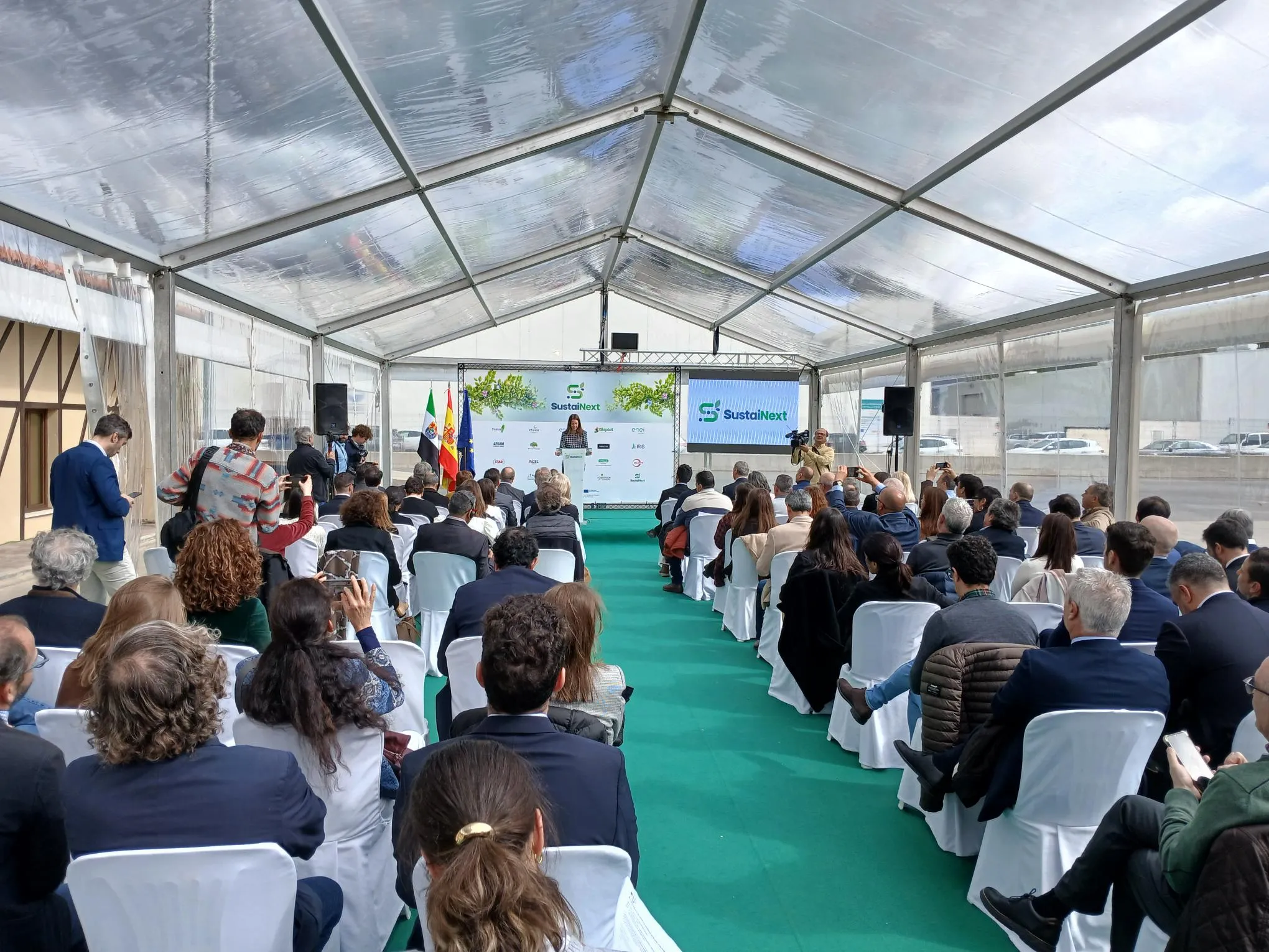 CBE JU-funded SUSTAINEXT project's groundbreaking event in Hervás, Spain.