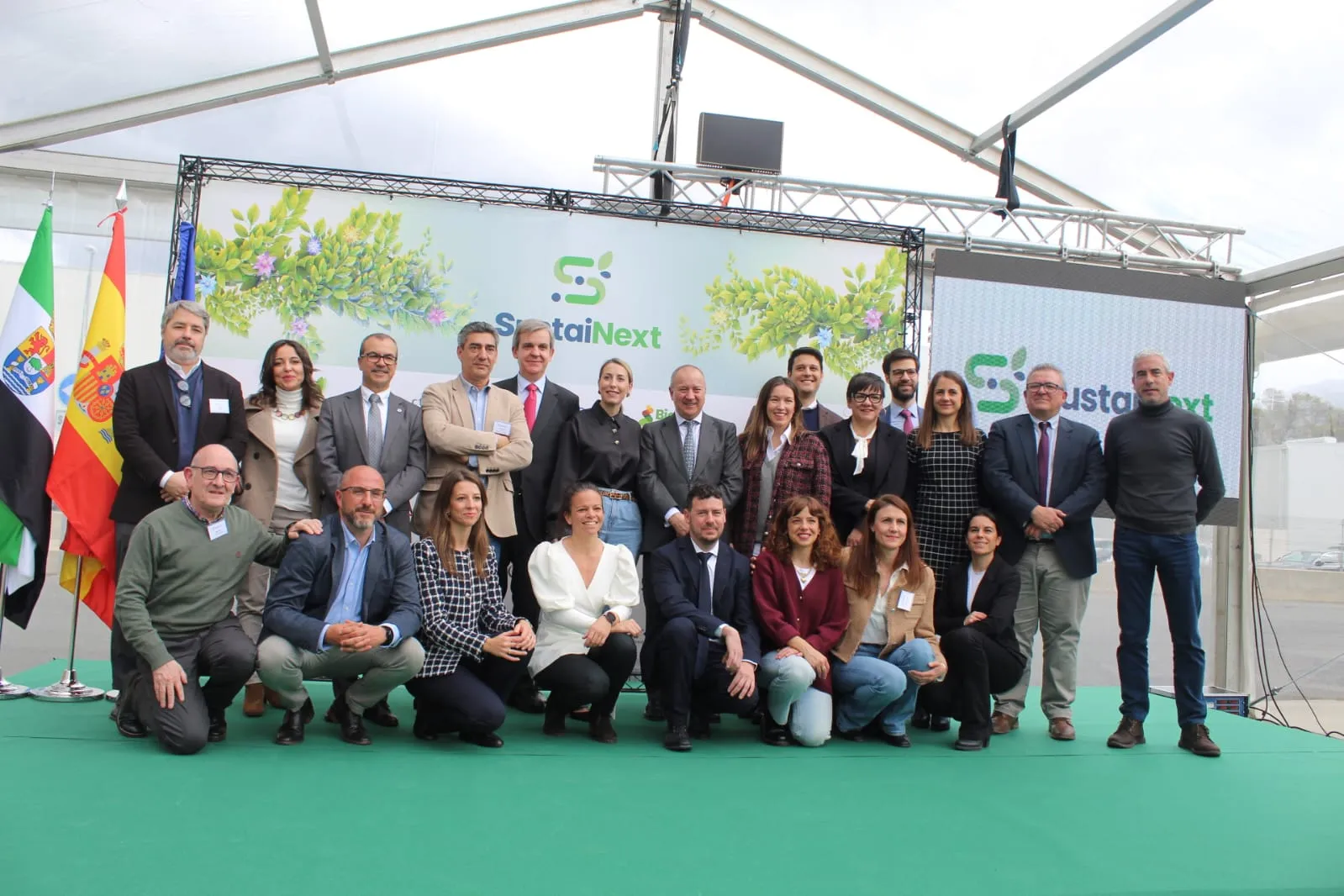 CBE JU-funded SUSTAINEXT project's groundbreaking event in Hervás, Spain.