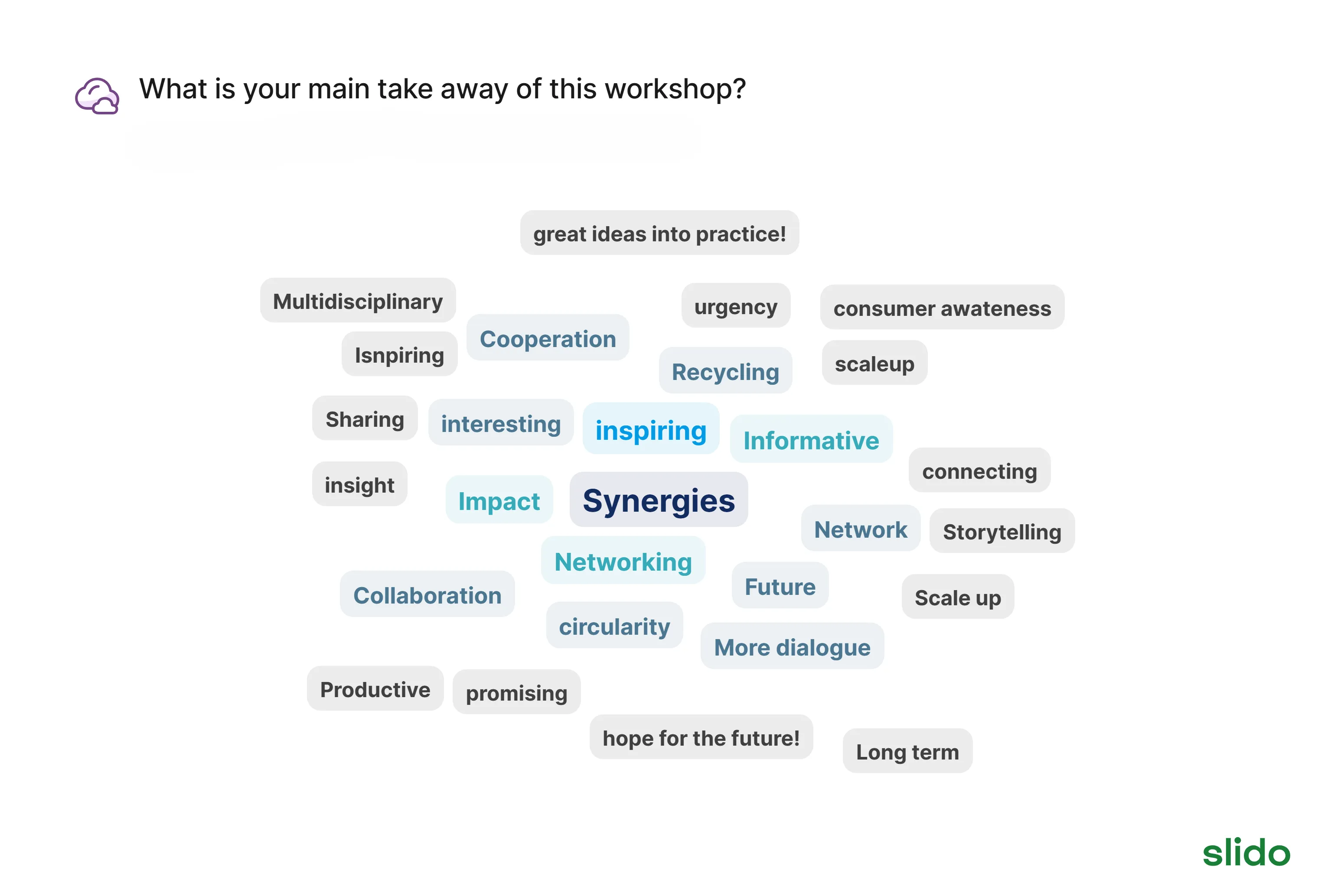 Cluster Workshop Slido