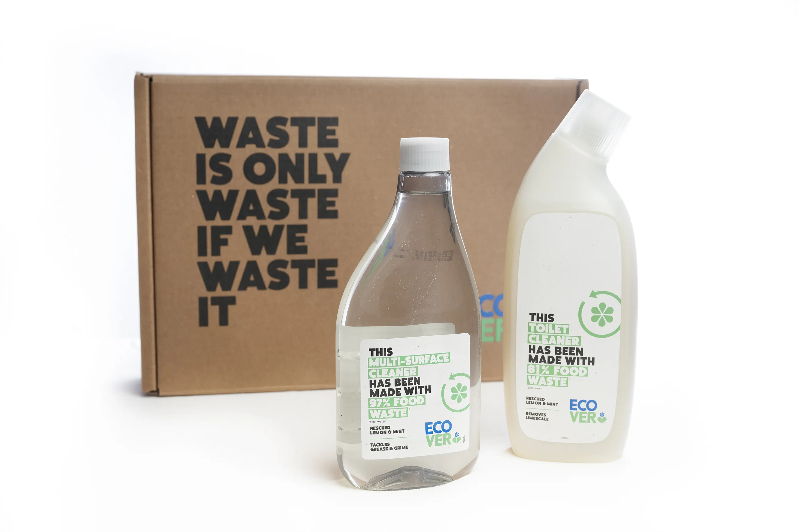 Multi-surface & toilet cleaner made from potato peels, supermarket food waste & leftover mint, lemon and sugar beet - WASTE2FUNC