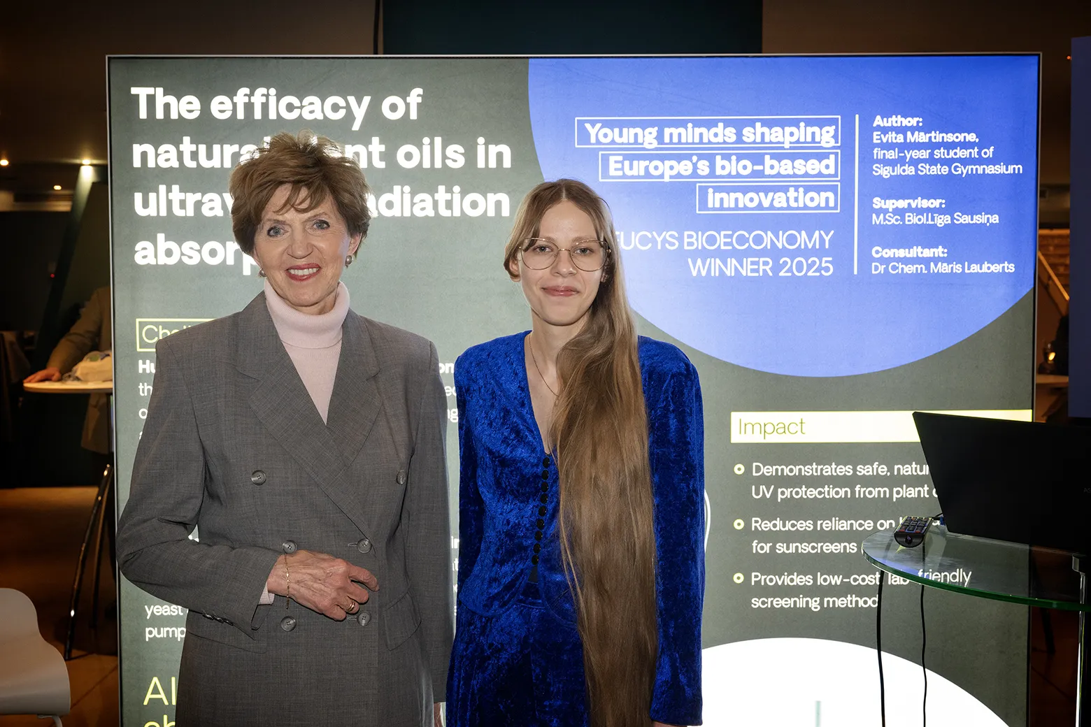 EUCYS 2025 winner - MEP Vaidere