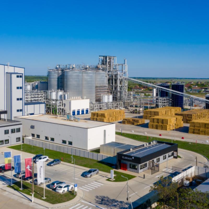 CBE JU-funded LIGNOFLAG flagship biorefinery in Podari, Romania. © Clariant
