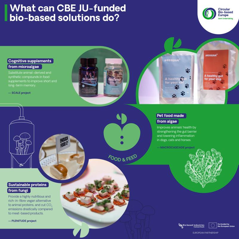 What can CBE JU-funded bio-based solutions do? Food & feed