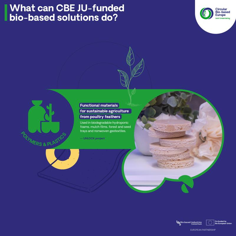 What can CBE JU-funded bio-based solutions do? Polymers & plastics
