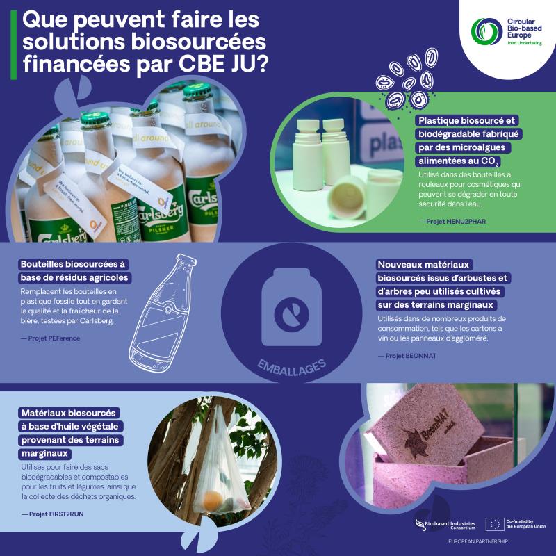 Que peuvent faire les solutions biosourcées financées par CBE JU? 5