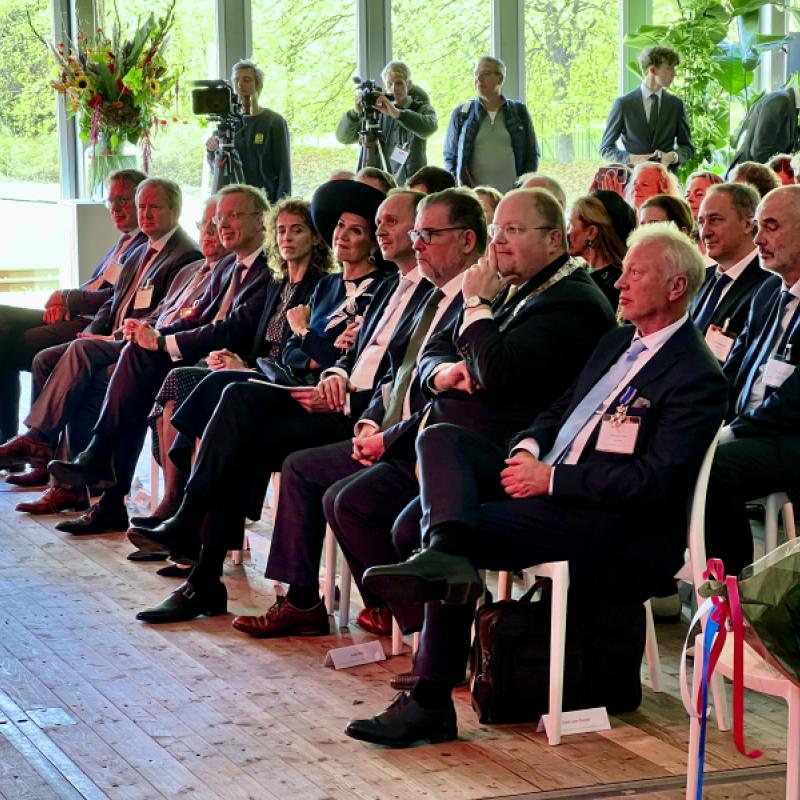 Authorities attend the CBE JU-funded PEFerence biorefinery inauguration