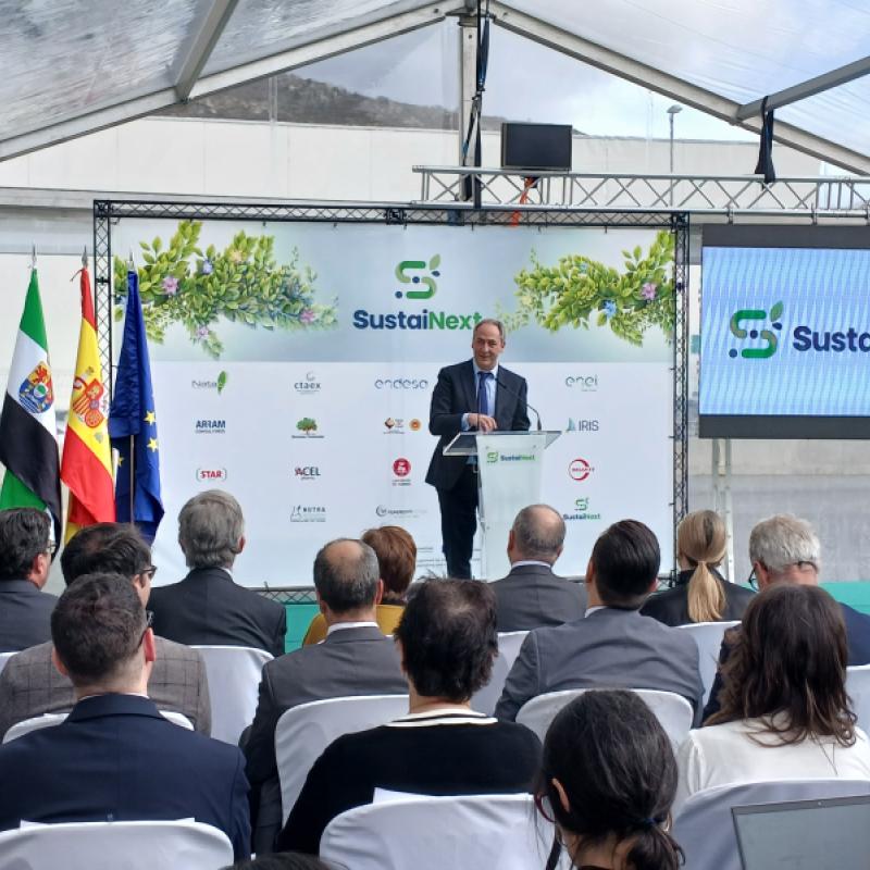 CBE JU-funded SUSTAINEXT project's groundbreaking event in Hervás, Spain.