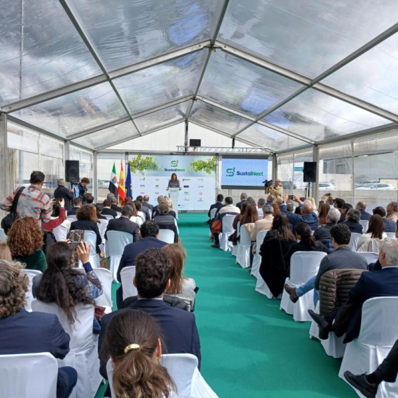 CBE JU-funded SUSTAINEXT project's groundbreaking event in Hervás, Spain.